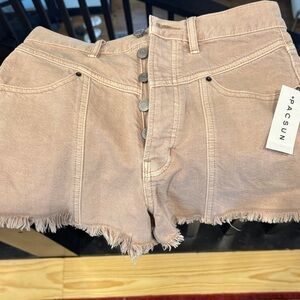 PacSun Women's Button Fly Jean Shorts